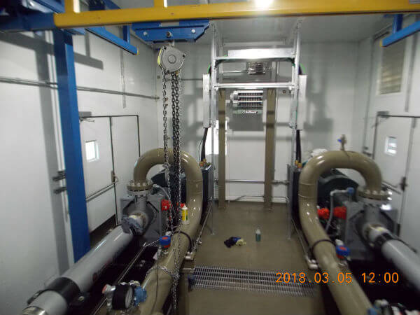 modular crude oil pump interior
